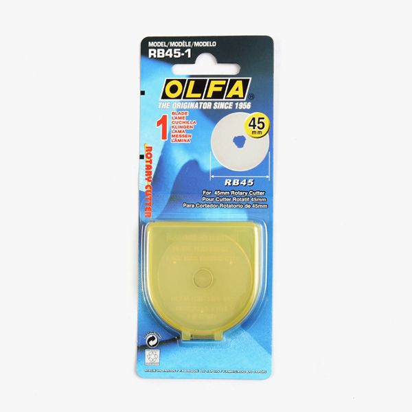 퀼트의시작은? 엔조이퀼트와 함께,[OLFA] 올파 로터리 커터 45mm 리필 RB45-1
