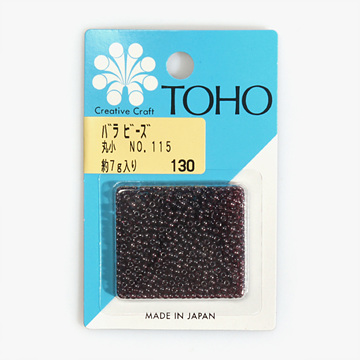 [토호] 원형의 공예용 바라비즈 - 115(소) bara#650-115(소) (set)