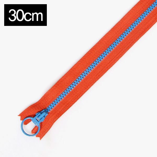 퀼트의시작은? 엔조이퀼트와 함께,[YKK] 비슬론 콤비 지퍼 3호(30cm) - 레드(블루)