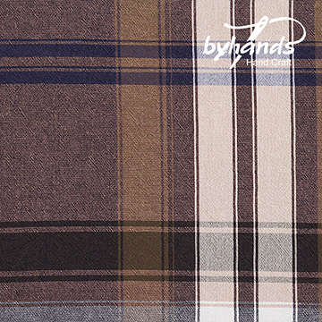 [바이핸즈] 마드라스 선염체크원단 - 인디핑크(더블롤링 10YD) (개)