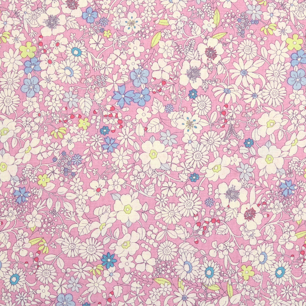 [코튼프린트] 바니 프린트원단 - 핑크