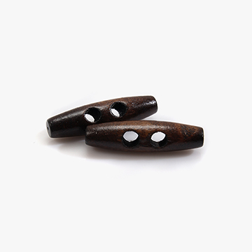 [장식부자재] 원통 우드 떡볶이 단추(50mm) - 진밤색 (개)