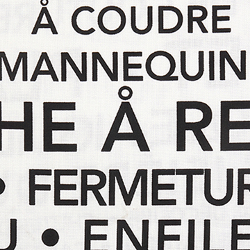 [라일리블레이크] 꾸뛰르 파리시니 프렌치 프린트원단 - 크림 (1/2Yd)