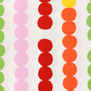 [코스모] 에코 03 옥스포드 프린트원단 - 레인보우화이트 (1/2Yd)