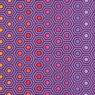 [프리스피릿(로완)] 튤라핑크 헥시 레인보우 프린트원단 - 스타링 (1/2Yd)