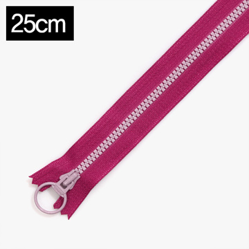 [YKK] 비슬론 콤비 지퍼 3호(25cm) - 후크시아(라일락) (개)