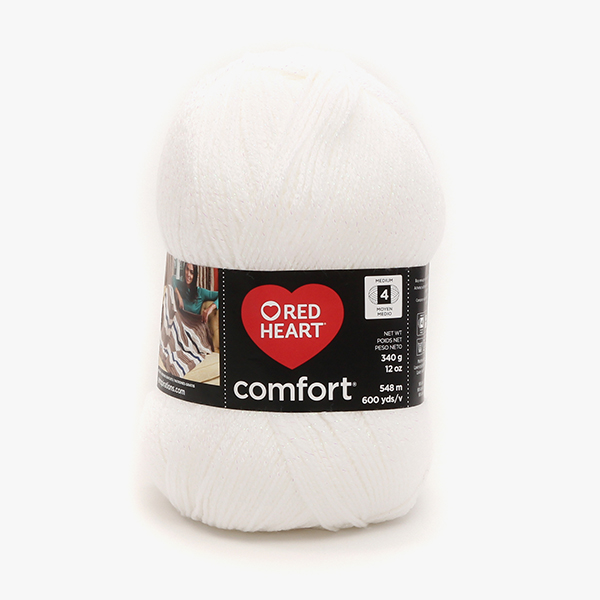 [코츠] (대용량 뜨개실) 컴포트 심머 펄 털실 340g (548m) - 화이트/오팔