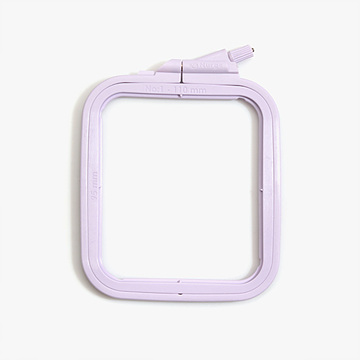 [너즈] 플라스틱 라일락 사각 수틀 - 9.5cm x 11cm 170-11 LILAC (개)