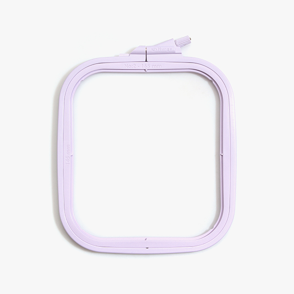 퀼트의시작은? 엔조이퀼트와 함께,[너즈] 플라스틱 라일락 사각 수틀 - 14.5cm x 16.5cm 170-12 LILAC