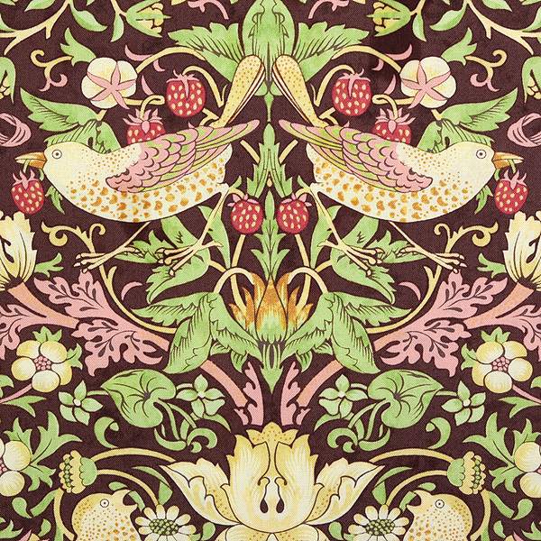 [프리스피릿(로완)] 모리스 컴퍼니 스트로베리 시프 001 프린트원단 - 초콜렛