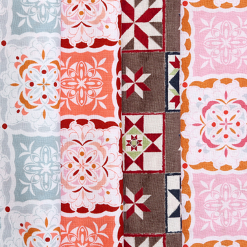 [원단패키지] 라일리블레이크 5266 프린트 4종 - 45cm x 26cm USH5266 (set)