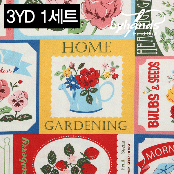 [바이핸즈] DTP 피오레 라벨 프린트 원단 3YD 1세트 - 멀티 (EYND-FL001)