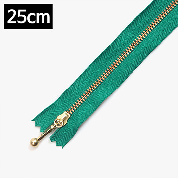 [YKK] 금색지퍼 1 (25cm) - 울트라마린그린 (개)