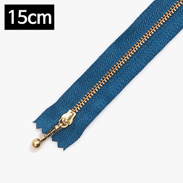 [YKK] 금색지퍼 1 (15cm) - 블루사파이어 (개)