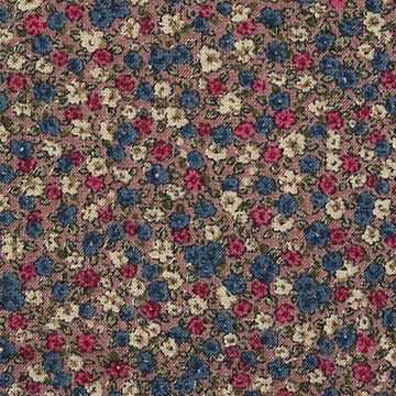 [국산기모] 대폭 빈티지 필 기모(융) 프린트원단 - 핑크 GA010-B (1/2Yd)