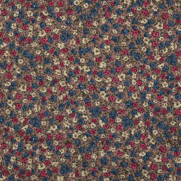 [국산기모] 대폭 빈티지 필 기모(융) 프린트원단 - 핑크 GA010-B