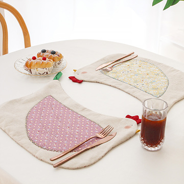 [바이핸즈] 퀼트패키지 소품 - 꼬꼬매트(대) 2개 세트 (개)