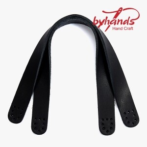 [바이핸즈] 숏 스트랩 통가죽 핸들(25cm) 20-2503 ※ (개)