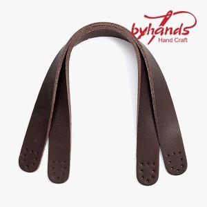 [바이핸즈] 숏 스트랩 통가죽 핸들(25cm) 20-2503 ※ (개)