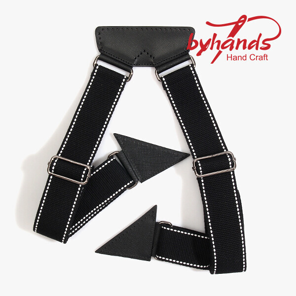 [바이핸즈] 프리미엄 사피아노 백팩용 스티치 웨빙핸들 44-6403 SA