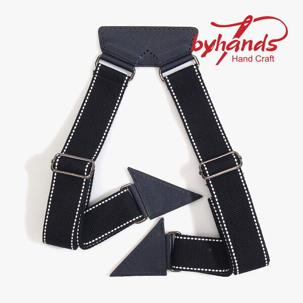 [바이핸즈] 프리미엄 사피아노 백팩용 스티치 웨빙핸들 44-6403 SA