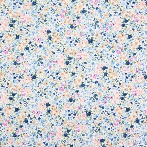 [세븐베리] 일본 수입원단 꽃무늬 퀼트천 플라워 면원단 - 6116-D1 ☆ (1/2Yd)