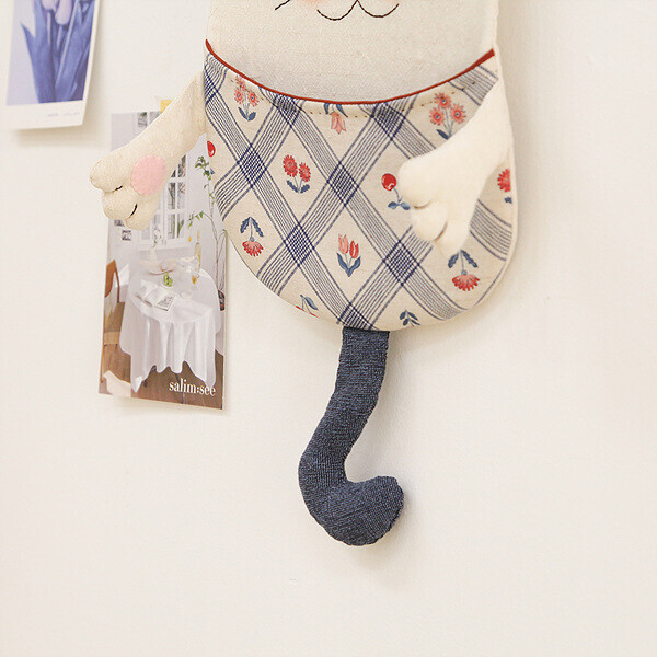 [바이핸즈] 퀼트패키지 소품 - 야옹이 다용도 주머니