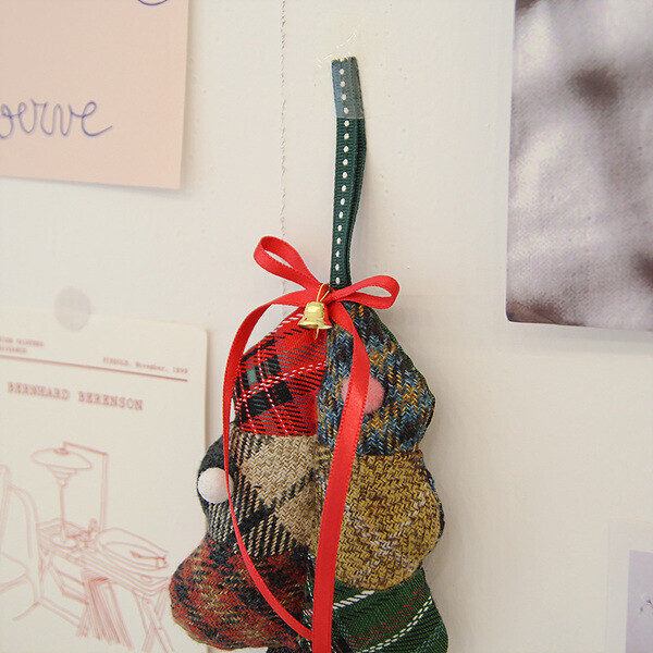 [바이핸즈] 퀼트패키지 소품 - 멀베리 울체크 트리 세트