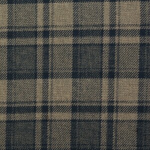[멀베리] 클래시컬 트위드 체크 기모 원단 - 카키브라운 (1/2Yd)