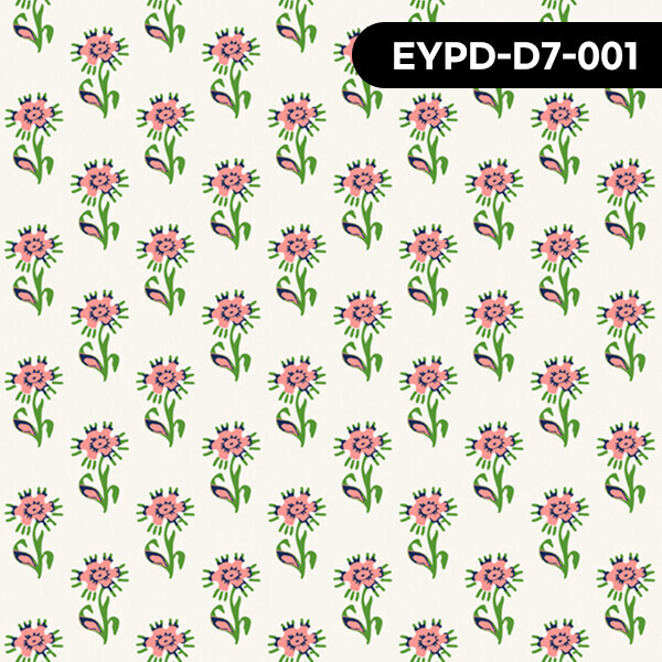 바이핸즈 EYPD-D7 DTP 빈티지 핸드블록패턴 인도풍무드 퀼트원단 3YD