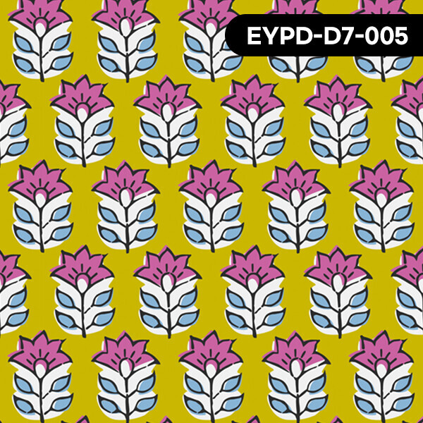 바이핸즈 EYPD-D7 DTP 빈티지 핸드블록패턴 인도풍무드 퀼트원단 3YD