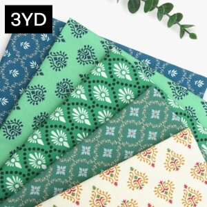 [바이핸즈] DTP 빈티지 핸드블록 원단 3YD - D9 ☆ (개)