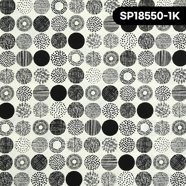 퀼트의시작은? 엔조이퀼트와 함께,[코스모] 심플랜드 서클 시팅 프린트원단 - SP1855-1 ☆