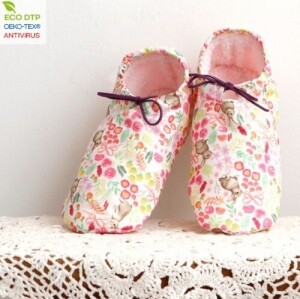 친환경 오코텍스인증 항균항염원단 20수 DTP원단 - 스윗가든래빗 (1/2Yd)