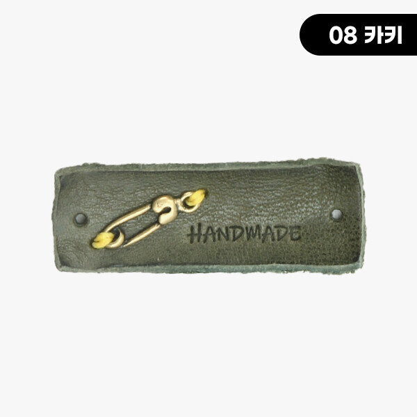 퀼트의시작은? 엔조이퀼트와 함께,[장식부자재] 옷핀 참장식 핸드메이드 통가죽라벨 ※