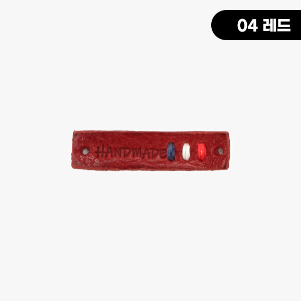 퀼트의시작은? 엔조이퀼트와 함께,[장식부자재] 프랑스자수 핸드메이드 통가죽라벨 ※