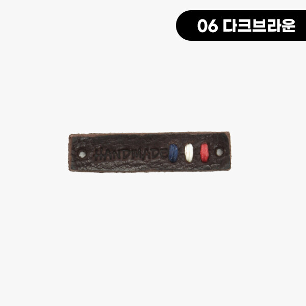 퀼트의시작은? 엔조이퀼트와 함께,[장식부자재] 프랑스자수 핸드메이드 통가죽라벨 ※