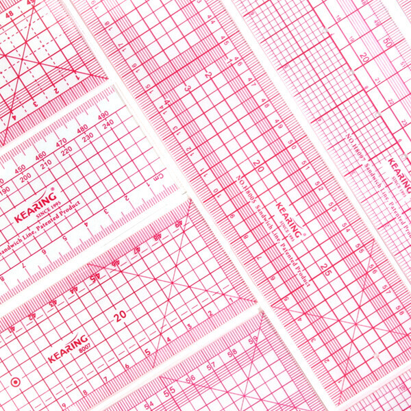 [키링] 패턴 그레이딩 자 방안자 50cm, 60cm ※