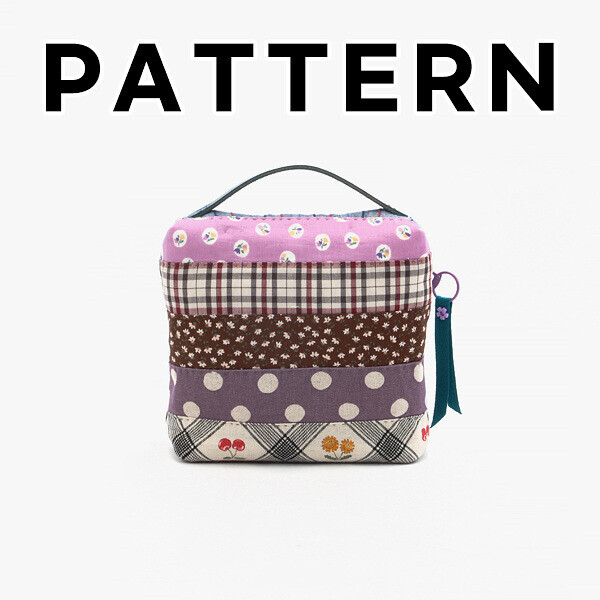 [바이핸즈] 퀼트도안 - 명랑소녀 사각 파우치