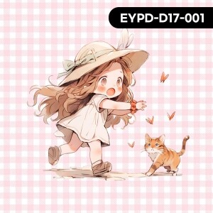 바이핸즈 DTP 파스텔 체크 명랑소녀 커트지 110cm x 65cm ☆ (개)
