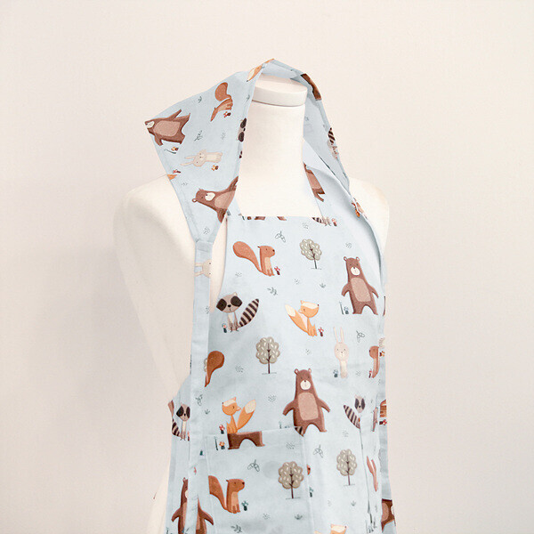 [바이핸즈] 퀼트패키지 소품 - 꼬마 요리사 앞치마 세트 (블루)