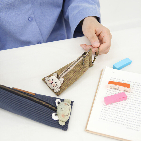 [바이핸즈] 퀼트패키지 소품 - 개구리 필통 & 고양이 케이스