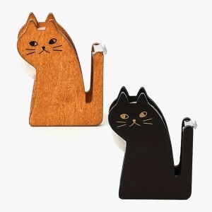 고양이 디펜서 우드 테이프 커터기 ※ (개)