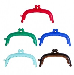 퀼트 가방프레임 플라스틱 똑딱 사각 라운드 프레임 8.5cm ※ (개)