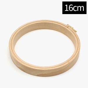 [너즈] 프리미엄 내츄럴 나무원형 수틀 - 16cm(폭2.4cm) 120-3 (개)