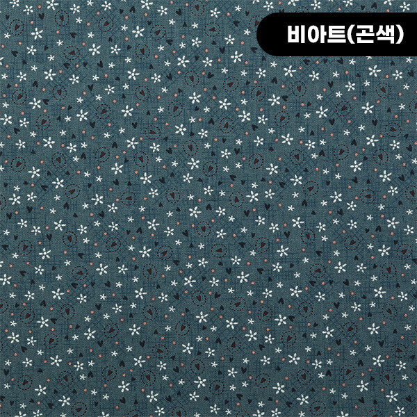 퀼트의시작은? 엔조이퀼트와 함께,[코튼프린트] 퀼트천 꽃무늬 안감 프린트 면원단 - 비아트 ☆