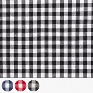 [수입원단] 대폭 하프 린넨원단 베이직 체크 면원단 ☆ (1/2Yd)