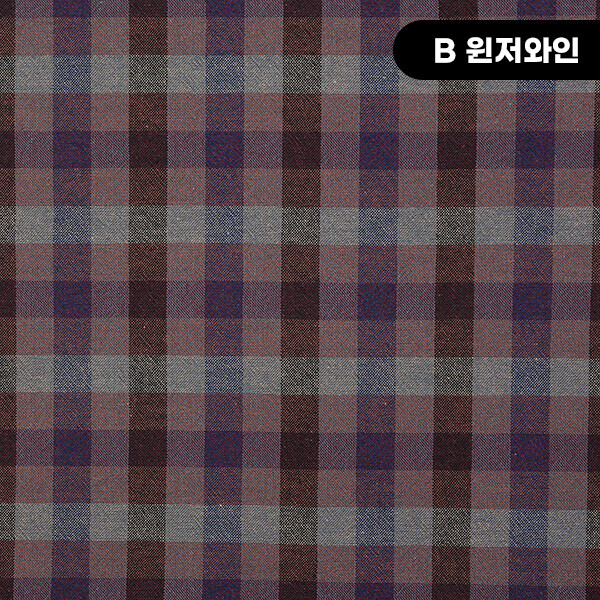 퀼트의시작은? 엔조이퀼트와 함께,[바이핸즈] 워싱 선염체크 원단 - EY20036 ☆