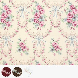 [유와] 마이 디어 로즈 프린트원단 - 824802 ☆ (1/2Yd)