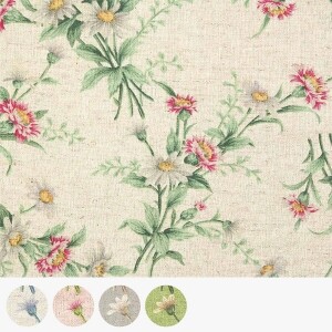 [유와] 텐더 메모리즈 린넨 프린트원단 - 445931 ☆ (1/2Yd)